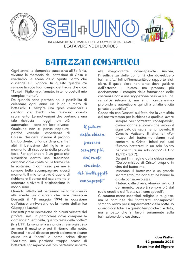 Battezzati Consapevoli