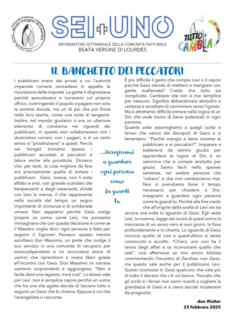 Il banchetto dei peccatori
