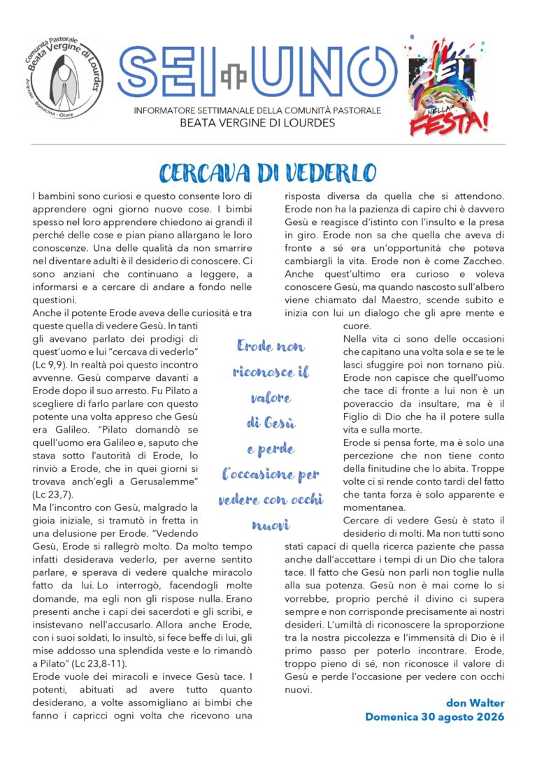 Cercava di vederlo